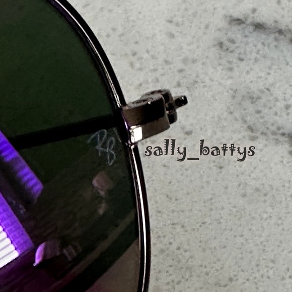 Ray-Ban (Store Display) Aviator Reflective Purple Lenses RB3025 Mirror - Picture 12 of 17